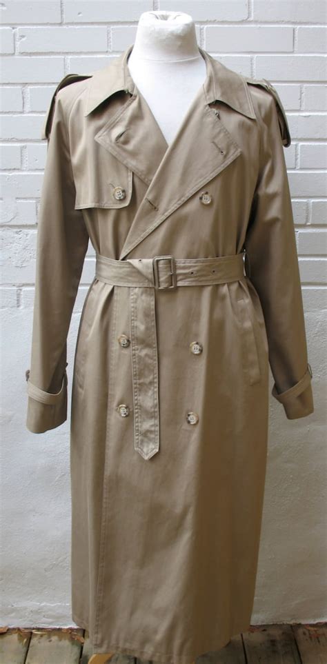 vintage ysl trench coat|Yves Saint Laurent Vintage Trench Coat .